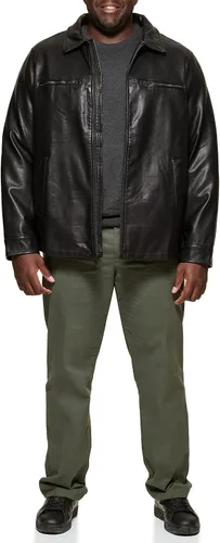 Vista 3 de Dockers Chaqueta de cuero sintético James Big & Tall para hombre