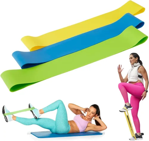 Vista 10 de Beachbody Bandas de resistencia para entrenamientos de glúteos y muslos, bucles de ejercicio de fuerza unisex para mujeres y hombres, niveles