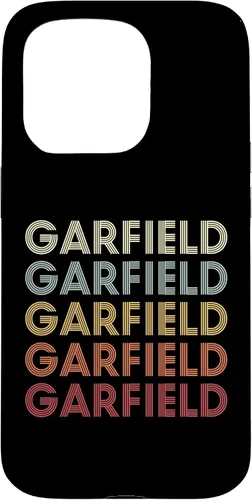 Vista 14 de Funda con texto vintage para iPhone 16 Garfield Michigan Garfield MI Retro