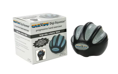 Vista 10 de CanDo 10-1995 Digi-squeeze Ejercitador para manos, Grande, M, Verde: Medio, 1