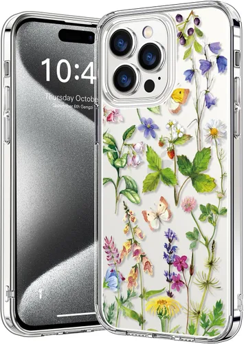 Vista 58 de bicol - Funda protectora a prueba de golpes para iPhone 15 Plus, funda delgada de acrílico transparente y diseños modernos para niña y mujer, 6.7