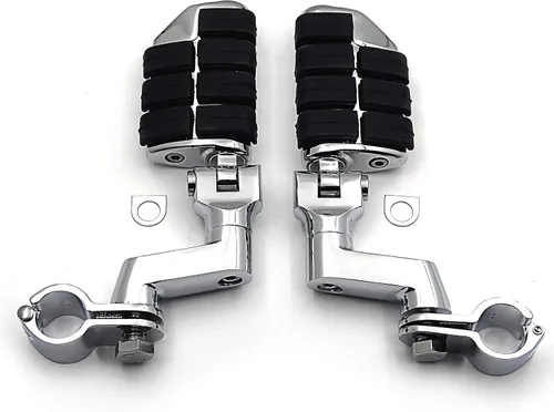 Vista 9 de XKH - Abrazaderas de autopista de 1 pulgada compatibles con V-STAR Roadstar KAWASAKI VULCAN cromadas [B010WLAUJ2]