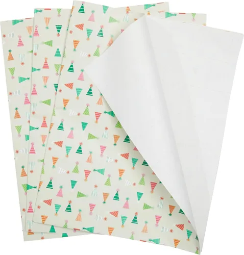 Vista 8 de The Gift Wrap Company 58-189227 Juego de hojas de papel para envolver regalos con diseño de animales de fiesta, 30 x 23 pulgadas, multicolor, 3