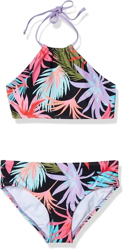 Vista 39 de Kanu Surf Mahina bikini halter de 2 piezas para niñas, traje de baño para playa mahina azul