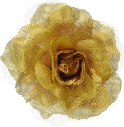 Vista 18 de Broche Multifuncional para Mujer con Flor Rosa de Pétalos Transparentes Pin Clip para Cabello
