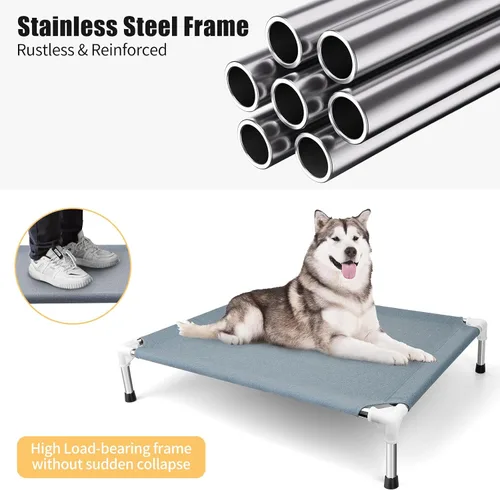 Vista 7 de Cama elevada para perros, cama elevada para perros grandes, camas
