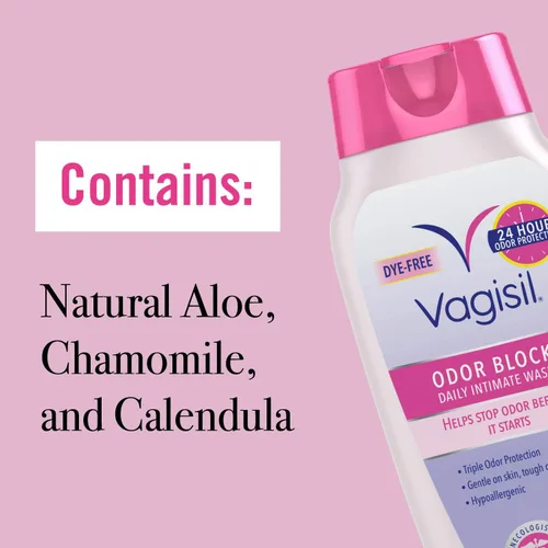 Vista 6 de Vagisil Paquete múltiple de bloque de olores para mujer, lavado íntimo diario, 20 toallitas femeninas y desodorante en espray de lavado en seco