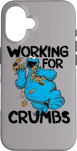Vista 28 de iPhone 12/12 Pro Sesame Street Cookie Monster Trabajo para migas caso