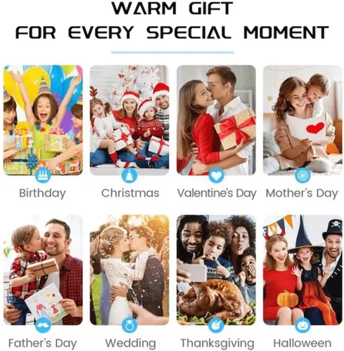 Vista 9 de WOMB Manta de bebé personalizada con nombre, manta de nombre personalizado para niños adultos, regalo de cumpleaños/Navidad/hito para niños, niñas
