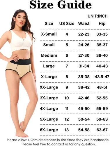 Vista 5 de POKARLA - Ropa interior de algodón y con cintura alta para mujer, es suave, es transpirable, son calzones elásticos, con talla regular
