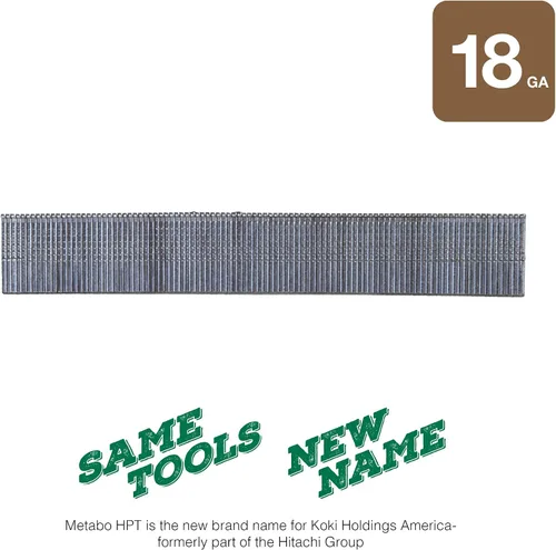 Vista 3 de Metabo HPT Clavos Brad 1 pulgada x calibre 18 Lisos Electro galvanizado 1,000 unidades 24102THPT