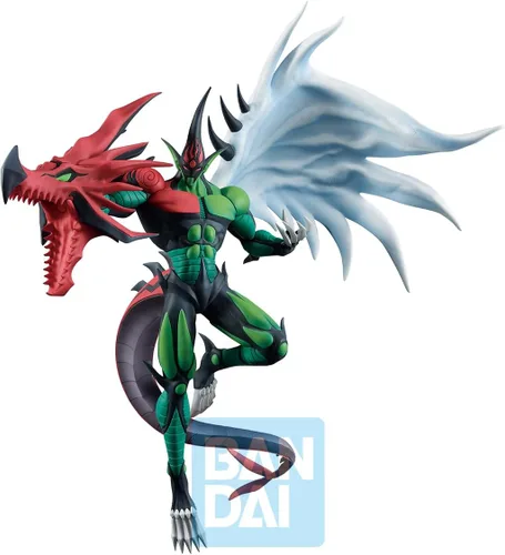 Vista 2 de Ichibansho Figure - Yu-Gi-Oh GX - Elemental Hero Flame Wingman (despierta tus recuerdos), estatua coleccionable de Bandai Spirits