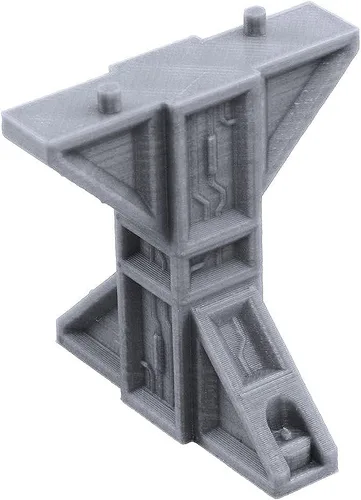 Vista 6 de EnderToys Campo de escaramuza industrial de nivel medio, escenario de terreno para Necromunda, equipo de matar, compatible con Sector Mechanicus