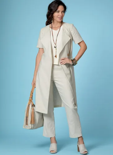 Vista 3 de Lifestyle Wardrobe - Blusa sin mangas para mujer, fácil de coser, con patrones de costura