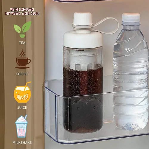 Vista 2 de BLUEPOLAR 20oz/600ml Portable Cold Brew Coffee Maker with Filter&Handle, Leak-Proof Iced Coffee Tumbler,Whate Bottle for Iced Tea,Matcha,Fruit