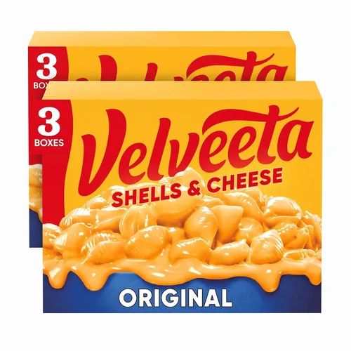 Vista 8 de Velveeta Cena de macarrones con queso y conchas, 3 cajas, original, 12