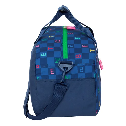 Vista 4 de Bolsa de Deporte Benetton Damero Azul marino 50 x 26 x 20 cm