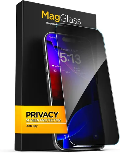 Vista 7 de magglass Protector de pantalla de privacidad diseñado para iPhone 11, protector de pantalla de vidrio templado antiespía resistente a las huellas