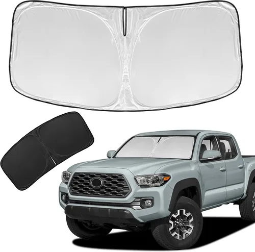 Vista 36 de Parasol de 4 capas para parabrisas, ajuste personalizado, tela 240T