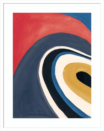 Vista 16 de Amanti Art Framed Wall Art Print 21x17 In the Groove I Retro by Danhui Nai, Abstract Wall Art, Modern Contemporary Decor, Small Poster Painting