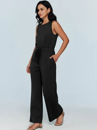 Vista 3 de AUTOMET Trajes de otoño para mujer, ropa casual de moda, sin mangas, pierna ancha, pantalones largos