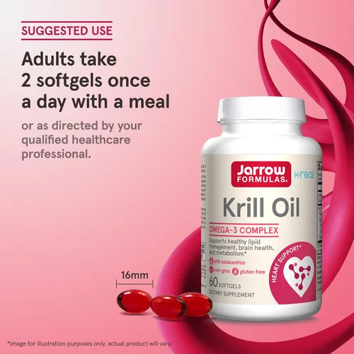 Vista 7 de Aceite de krill de Jarrow Formulas , NKO60, 1, 1