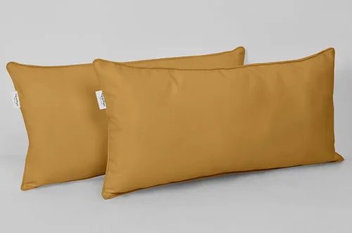 Vista 65 de Funda de almohada lumbar de tela de poliéster para interiores y exteriores, impermeable, rectangular, para todo tipo de clima, para muebles