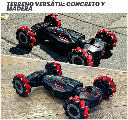 Vista 5 de Coche de acrobacias RC con detección de gestos – Auto RC controlado a mano – Auto de control remoto con acrobacias giratorias de 360°, conducción