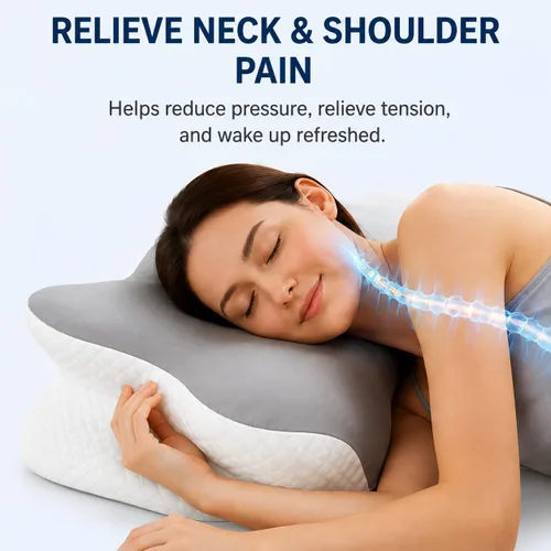 Vista 6 de Almohada de cuña de cama de 7.5 pulgadas para dormir, almohada de elevación triangular para reflujo ácido, ronquidos y alivio del dolor de espalda