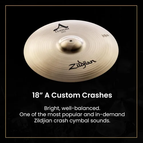 Vista 5 de Avedis Zildjian Company Set de la Serie A - Hats de 14", Crash de 16", Med Ride de 20", Crash de 18