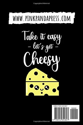 Vista 2 de Take It Easy Let's Get Cheesy Cheese Tasting Journal & Log Book Gifts For Cheese Lovers
