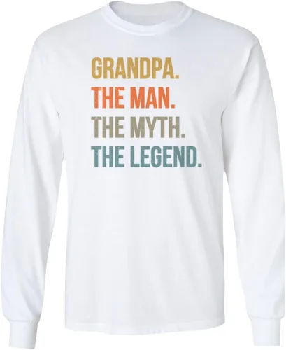 Vista 6 de Grandpa Man Myth Legend - Camiseta unisex de manga larga