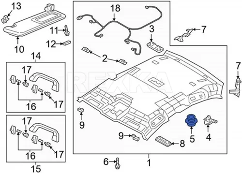 Vista 4 de Rexka 30 piezas clip de panel de ajuste KD4568865 para Mazda 3 CX-3 CX-5 CX-9 KD45-68-865