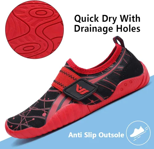 Vista 3 de CIOR Zapatos de agua ligeros para niños y niñas, tenis acuáticos para la playa (niños pequeñosniños grandes)
