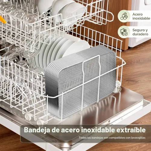 Vista 9 de SUCISENI Máquina deshidratadora de alimentos de 1000 W, 18 bandejas de acero inoxidable, secadora comercial de alimentos deshidratados