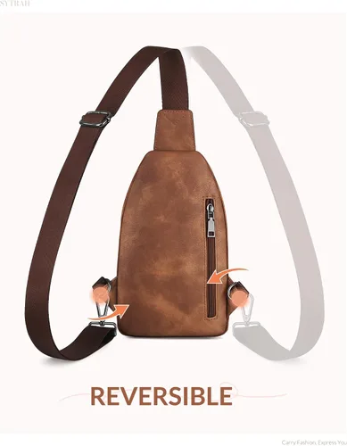 Vista 7 de SYTRAH Bolso bandolera para mujer, bolsos cruzados para mujer, bolso cruzado, riñoneras, bolsa de pecho para viajes