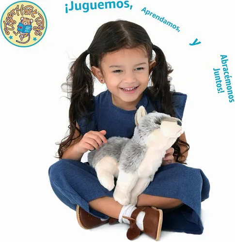 Vista 3 de TigerHart Wolcott El Lobo - Peluche de 28 cm, diseño de lobo