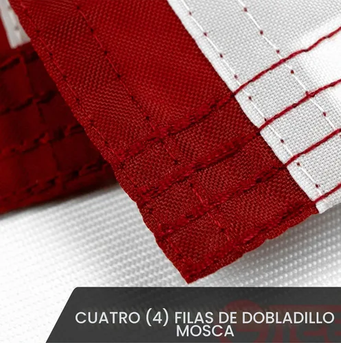 Vista 5 de G128 - Bandera de EE.UU. Varios tamaños Estrellas bordadas 210D, rayas cosidas, ojales de latón