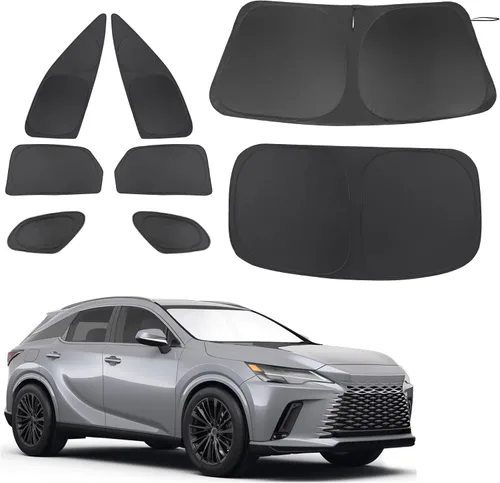 Vista 117 de TINGLU Persianas de ventana para Honda CR-V 2023-2026, accesorios para ventanas laterales de automóvil, parabrisas triangular, parasol para rayos UV