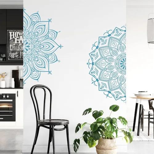Vista 8 de Kazova Calcomanía de Pared Mandala Pegatinas de Pared Mandala Calcomanías de Loto Mandala para Paredes Pegatina de Pared de Flores Calcomanías