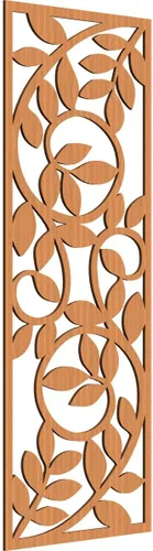 Vista 6 de 9 3/8"W x 24 3/8"H x 1/4"T Utica Decorativo Fretwork Madera Paneles de Pared, Abedul