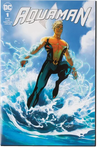 Vista 4 de McFarlane Toys DC Direct Page Punchers Aqualad - Figura de acción de 7 pulgadas con Aquaman Comic
