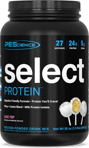 Vista 25 de PEScience Select Protein Powder, mezcla de suero y caseína, proteína limpia en polvo para mujeres y hombres, baja en calorías, baja