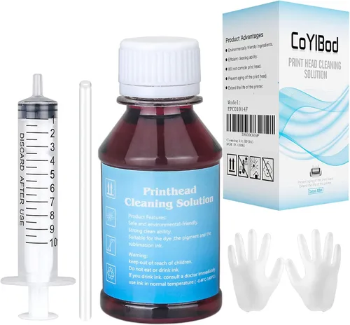 Vista 7 de Impresoras de inyección de tinta Kit de limpieza de cabezal de impresión Reemplazo para Epson Boquilla Limpiador 100ML