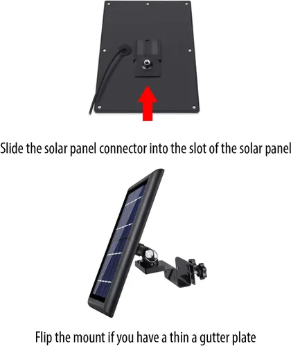 Vista 3 de Wasserstein Soporte de canalón compatible con cámaras Ring, Arlo, Blink, Reolink y paneles solares compatibles (paquete de 2, negro)