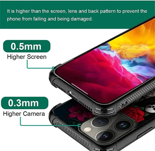 Vista 495 de Funda compatible con iPhone 15, diseño de elefantes africanos, diseño increíble a prueba de golpes, antiarañazos, carcasa trasera de policarbonato