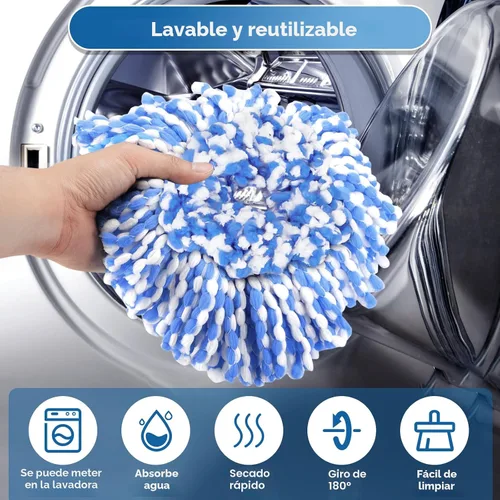Vista 3 de RinseClean - Cabezal de repuesto para trapeador giratorio O Ceda RinseClean