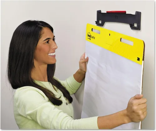 Vista 2 de Post-it EH5592PK - Caballete de pared, montaje adhesivo, plástico, humo, paquete de 2