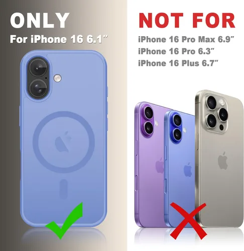 Vista 1384 de Funda para Google Pixel 10 Pro XL, cubierta magnética mate, color negro Fit for MagSafe, Screen Protector included, Shockproof Military Grade