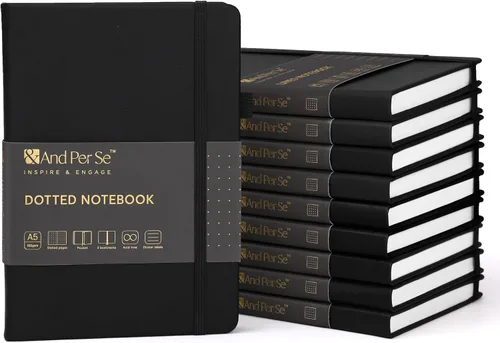 Vista 68 de ⩓ Per Se Cuaderno de Diario con Líneas (3 Paquetes), 160 Páginas Papel Grueso 100GSM, A5 Tapa Dura Cuadernos con Rayas Universitarias para Escribir